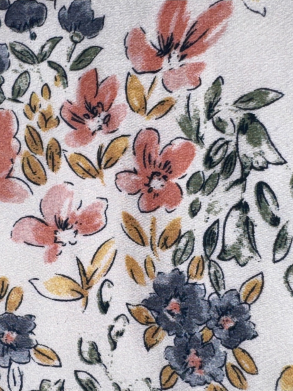 Vintage Floral Cotton Back Wrap Midi Dress - Picture 14 of 16